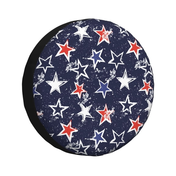 Rateoe Watercolor Stars Pattern Tire Cover Wheel Protectors Weatherproof Wheel Covers Universal Fit for Trailer Rv SUV Truck Camper Travel Trailers Accessories-14 inch