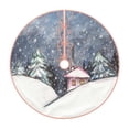 thumbnail image 1 of Rateoe Watercolor Winter Landscape For Christmas Pattern Christmas Tree Skirt with Ties , Christmas Tree Decorations, Farmhouse Christmas Decor Xmas Holiday Decorations-36", 1 of 6