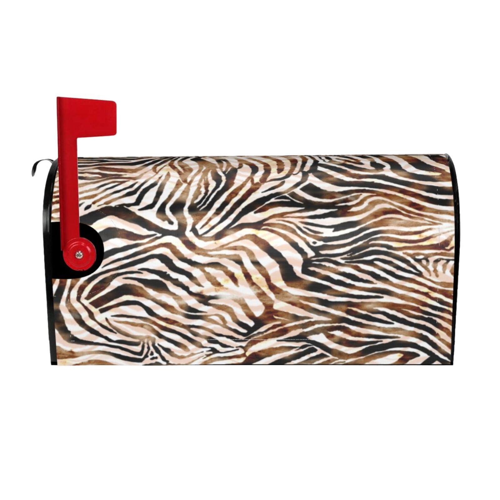 Rateoe Watercolor Zebra Printed Mailbox Covers - Easy to Install Fall, Winter, Spring, Summer Mailbox Cover - Weather and UV-Resistant Mailbox Decor - Mailbox Magnetic Covers-25.5x21 in