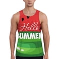 thumbnail image 1 of Rateoe Watermelon Hello Summer Pattern Sleeveless Gym Shirt Muscle Tee Breathable Workout Shirt Slim-Fit Tank Quick Dry Fit Muscle Tank Top Bodybuilding Sleeveless T Shirt-XX-Large, 1 of 7