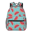 thumbnail image 1 of Rateoe Watermelon Pattern Casual Backpack for School, Work, Travel – Adjustable Straps, Multiple Compartments – Ergonomic Design, Fits Laptops and Tablets, 1 of 5