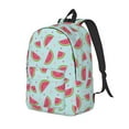 thumbnail image 1 of Rateoe Watermelon Pattern Durable Canvas Backpack for Men & Women – Stylish & Lightweight – Adjustable Straps, Multiple Pockets – Fits 15-17 Inch LaptopsMedium, 1 of 5