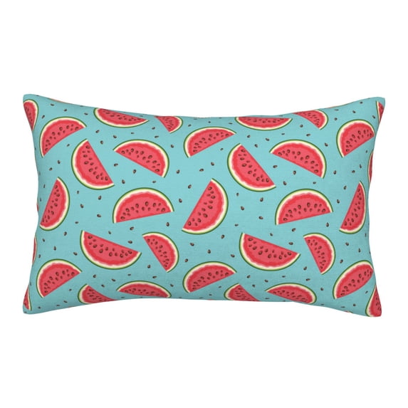 Rateoe Watermelon Pattern Pillow Covers with Invisible Zipper(Pillows are not Included) Standard Pillowcases-14"x20"