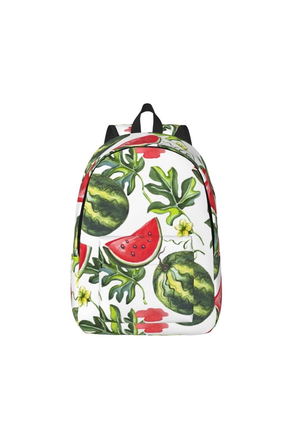 Watermelons Pattern Canvas College Laptop Backpack,Travel Daypack,Durable Rucksack Travel Notebook Bag School Backpack Book Bag for Men Women-Small
