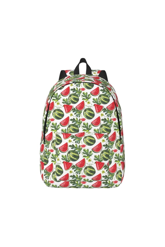 Watermelons Pattern Canvas College Laptop Backpack,Travel Daypack,Durable Rucksack Travel Notebook Bag School Backpack Book Bag for Men Women-Small
