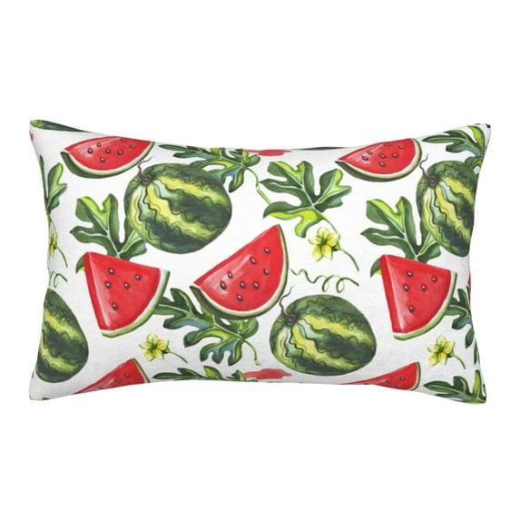 Rateoe Watermelons Pattern Pillow Covers with Invisible Zipper(Pillows are not Included) Standard Pillowcases-16"x24"