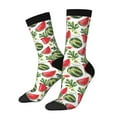 thumbnail image 1 of Rateoe Watermelons for Women Casual Calf Socks - Cute Crew Socks - Thin Soft Above Ankle Socks Size 5-11, 1 of 6