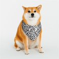 thumbnail image 1 of Rateoe Weave Geometric Print Pet Scarf for Dogs and Cats – Stylish Reflective Design, Breathable & Durable Pet Bandana with Quick-Release Buckle-Small, 1 of 5