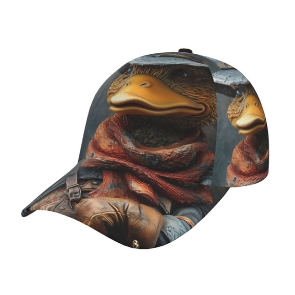 Rateoe Western Cowboy Duck Pattern Men’s Baseball Cap – Adjustable Curved Brim Hat, Soft Cotton Sports Cap for Outdoor, Casual, and Everyday Wear, Comfortable & Breathable