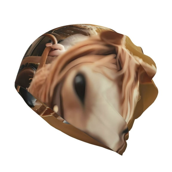 Rateoe Western Cowboy Guinea Pig Cotton Slouchy Beanie Hat for Men/Women,Lightweight Oversize Large Thin Skull Cap Night Sleeping Cap