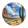 thumbnail image 1 of Rateoe Western Desert Cactus Pattern Christmas Tree Skirt with Ties , Christmas Tree Decorations, Farmhouse Christmas Decor Xmas Holiday Decorations-36", 1 of 6
