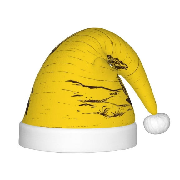 Rateoe Western Desert Cowboy 1 Santa Hat Confortable Christmas Hat for Christmas Party Favors Fit for Kids
