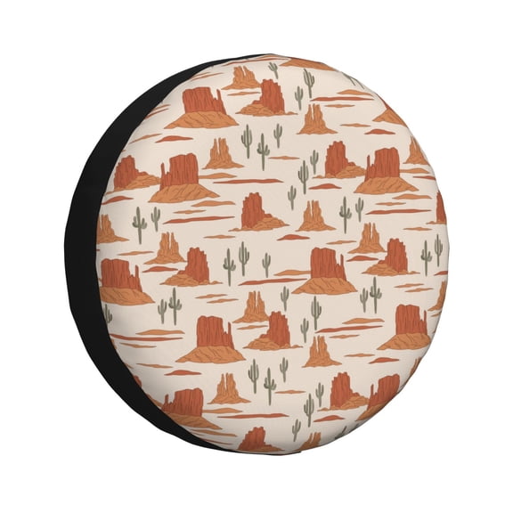 Rateoe Western Desert Nature Landscape Pattern Tire Cover Wheel Protectors Weatherproof Wheel Covers Universal Fit for Trailer Rv SUV Truck Camper Travel Trailers Accessories-14 inch