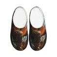 thumbnail image 1 of Rateoe Western Guitar Cowboy Print Women's Men's Cotton Knit Slippers Lightweight Memory Foam Indoor House Shoes with Anti-Skid Sole-46/47, 1 of 7
