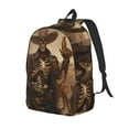 thumbnail image 1 of Rateoe Western Skull Cowboy Pattern Durable Canvas Backpack for Men & Women – Stylish & Lightweight – Adjustable Straps, Multiple Pockets – Fits 15-17 Inch LaptopsMedium, 1 of 5
