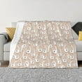 thumbnail image 1 of Rateoe White Goose Pattern Flannel Throw Blanket, Ultra-soft Blanket for Bed, Couch, Car, Hypoallergenic Anti-pilling blanket-60"x50"(Horizontal), 1 of 6