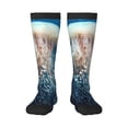 thumbnail image 1 of Rateoe White Jellyfish Dansing in the Ocean Pattern Women’s Knee High Crew Socks,Trouser Socks Comfortable, Breathable, Moisture-Wicking and Soft, 1 of 6