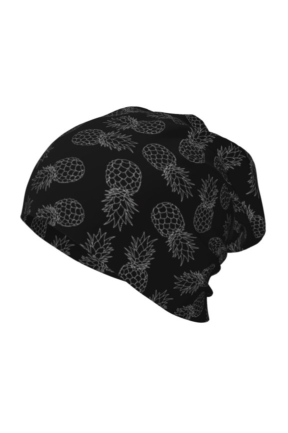 White Pineapples Kids Beanie Warm Knit Beanie Hats Boys Girls Winter Hat Soft Slouchy Hats for Kids