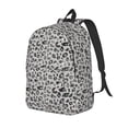thumbnail image 1 of Rateoe Wild Animal Leopard Print Pattern Durable Canvas Backpack for Men & Women – Stylish & Lightweight – Adjustable Straps, Multiple Pockets – Fits 15-17 Inch LaptopsSmall, 1 of 5