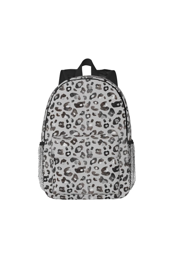 Wild Animal Leopard Print Pattern Student Backpack Water-resistant Backpack 15-inch Laptop Backpack Lightweight Adjustable School Backpack