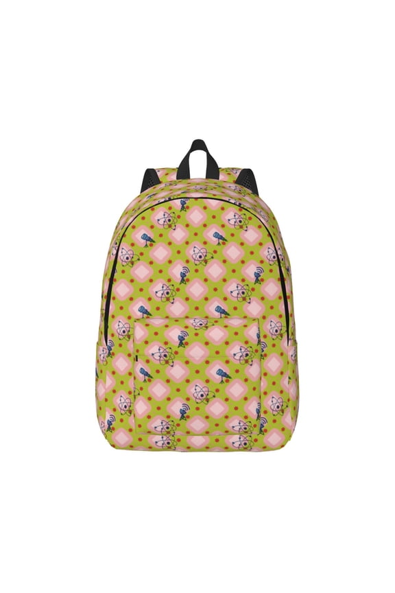Wireless Antenna Icon1 Pattern Canvas College Laptop Backpack,Travel Daypack,Durable Rucksack Travel Notebook Bag School Backpack Book Bag for Men Women-Medium