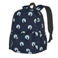 thumbnail image 1 of Rateoe Wolf And Moon Pattern Student Backpack,Backpack for School,Lightweight Bag,Travel Backpack,Outdoor Backpack,Large Capacity Backpack, 1 of 8