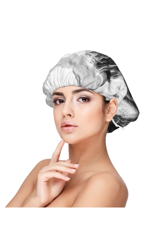 Yak Pattern Silk Satin Hair Bonnet for Sleeping, Adjustable Sleep Cap Turban for Women , Curly Straight Hair Long Large Braid