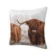 thumbnail image 1 of Rateoe Yak Pattern Throw Pillow Cover Premium Pillow Stuffer Sham Square for Decorative Cushion Bed Couch Sofa(Pillow insert not included), 1 of 8