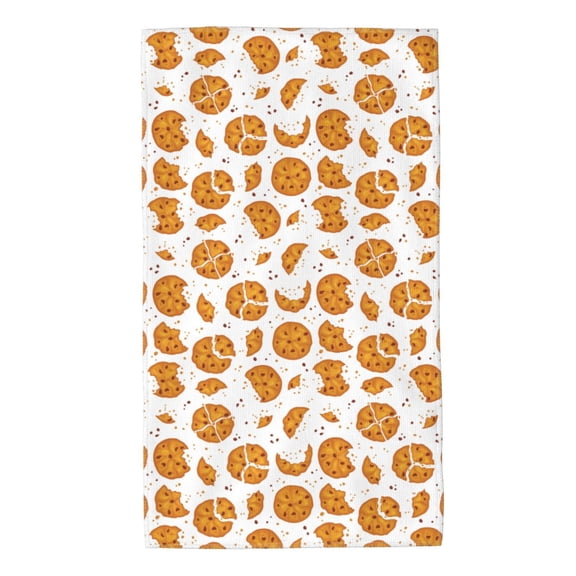 Rateoe Yellow Biscuit Pattern Microfiber Towel, Beach Towel, Pool Towel, Quick-dry Travel Towel, Soft and Plush towel, Absorbent Towel-27.5x16 Inch