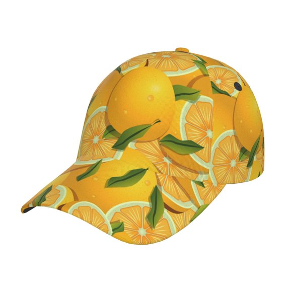 Rateoe Yellow Limes Pattern Baseball Cap Outdoor Cap Mountain Dad Hat - Unstructured Soft Cotton Cap-Adjustable UV Protection Cap