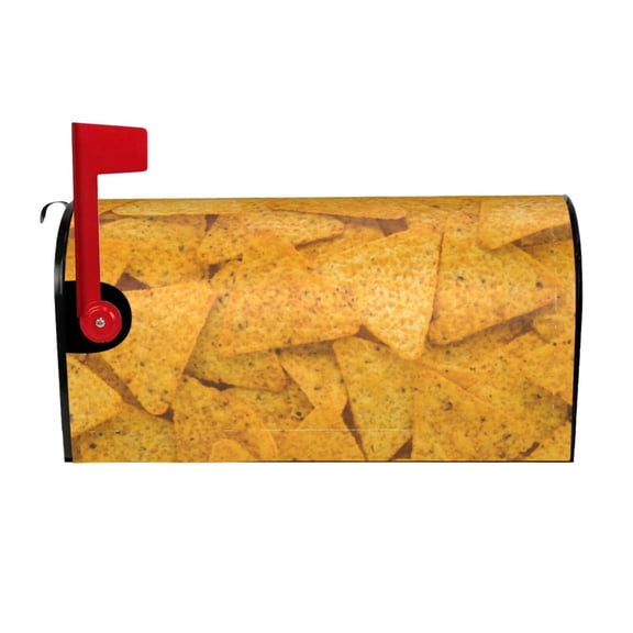 Rateoe Yellow tortilla Printed Mailbox Covers - Easy to Install Fall, Winter, Spring, Summer Mailbox Cover - Weather and UV-Resistant Mailbox Decor - Mailbox Magnetic Covers-25.5x21 in