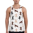 thumbnail image 1 of Rateoe Yoga Labrador Retriever Pattern Sleeveless Gym Shirt Muscle Tee Breathable Workout Shirt Slim-Fit Tank Quick Dry Fit Muscle Tank Top Bodybuilding Sleeveless T Shirt-Large, 1 of 7