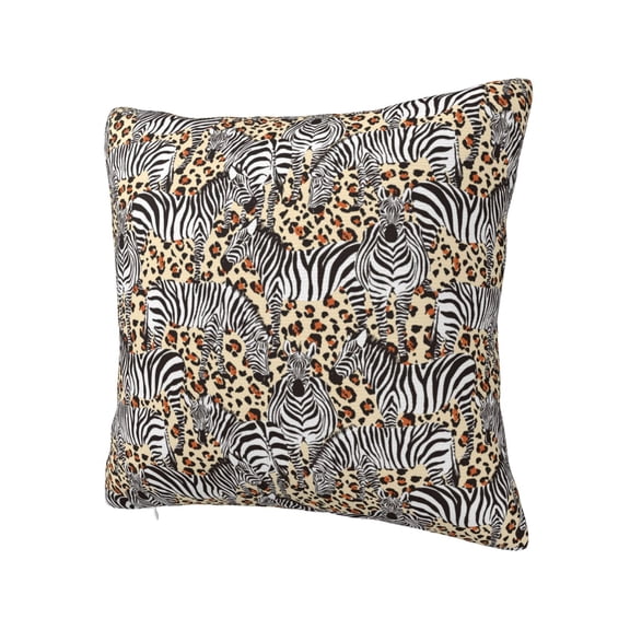 Rateoe Zebra Pattern Throw Pillow Cover Premium Pillow Stuffer Sham Square for Decorative Cushion Bed Couch Sofa(Pillow insert not included)