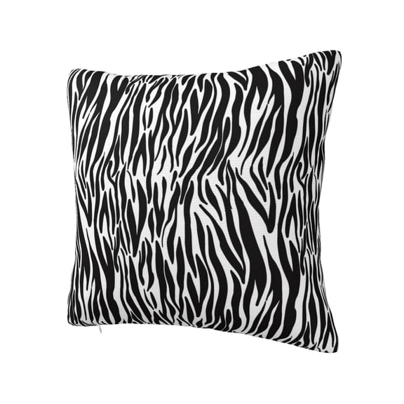 Rateoe Zebra Pattern Throw Pillow Cover Premium Pillow Stuffer Sham Square for Decorative Cushion Bed Couch Sofa(Pillow insert not included)