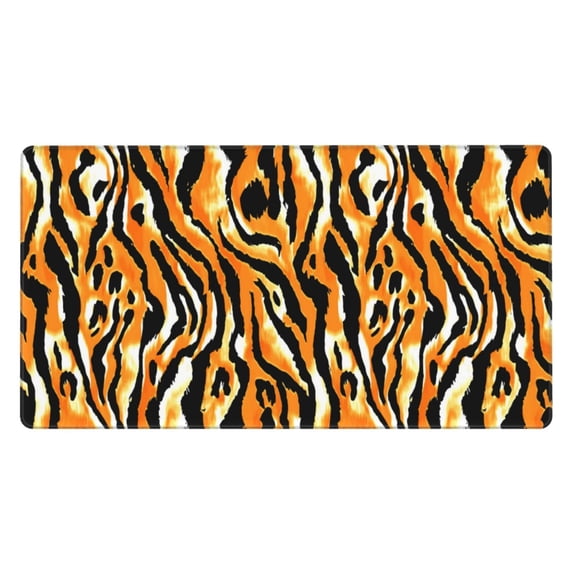 Rateoe Zebra Print Mouse Pad - Extended Large Gaming Mousepad,Non-Slip Stitched Edge,16x29.5 Inch