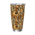 thumbnail image 1 of Rateoe Zebra Printed Car Guy Gifts for Men Women Tumbler - 20oz/590ml Double Wall Vacuum Insulated Stainless Steel Travel Tumbler Cups with Lid & Straw-Without Straw, 1 of 8