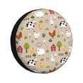 thumbnail image 1 of Rateoe animals farm Pattern Tire Cover Wheel Protectors Weatherproof Wheel Covers Universal Fit for Trailer Rv SUV Truck Camper Travel Trailers Accessories-15 inch, 1 of 6