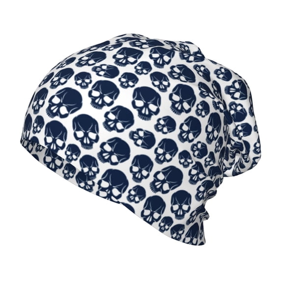 Rateoe black Skull white Kids Beanie Warm Knit Beanie Hats Boys Girls Winter Hat Soft Slouchy Hats for Kids