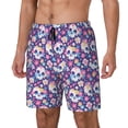 thumbnail image 1 of Rateoe blue flower Skull colorful Pattern Men’s Swim Shorts with Compression Liner – Double-Layered Quick-Dry Swimwear, Comfortable & Stretchy Beach Shorts-Medium, 1 of 6