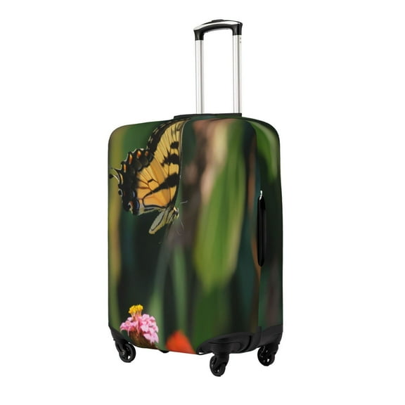 Rateoe butterflies and floral Printed Luggage Cover, Suitcase Protector Fits 18-32 Inch Luggage-Small