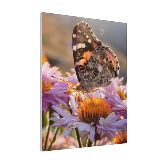 Rateoe butterfly Pattern Decorative Picture – Unique Modern Wall Art, Ready-to-Hang Canvas Print for Home (Vertical)