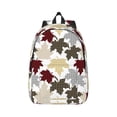 thumbnail image 1 of Rateoe colorful Maple Pattern Canvas College Laptop Backpack,Travel Daypack,Durable Rucksack Travel Notebook Bag School Backpack Book Bag for Men Women-Medium, 1 of 7