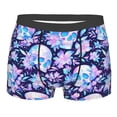 thumbnail image 1 of Rateoe crystal Skull flower leaf Mens Boxer Briefs Poly Spandex Performance Boxer Briefs Underwear Hem Boxer Briefs - X-Large, 1 of 8