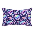 thumbnail image 1 of Rateoe crystal Skull mushroom Pattern Pillow Covers with Invisible Zipper(Pillows are not Included) Standard Pillowcases-16"x24", 1 of 6