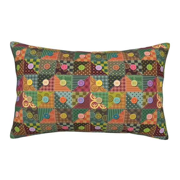 Rateoe different patchwork Pattern Pillow Covers with Invisible Zipper(Pillows are not Included) Standard Pillowcases-14"x20"