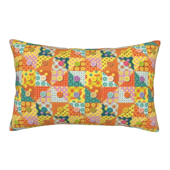 Rateoe different patchwork Pattern Pillow Covers with Invisible Zipper(Pillows are not Included) Standard Pillowcases-16"x24"