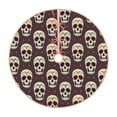 thumbnail image 1 of Rateoe funny Skull star Pattern Christmas Tree Skirt with Ties , Christmas Tree Decorations, Farmhouse Christmas Decor Xmas Holiday Decorations-30", 1 of 6