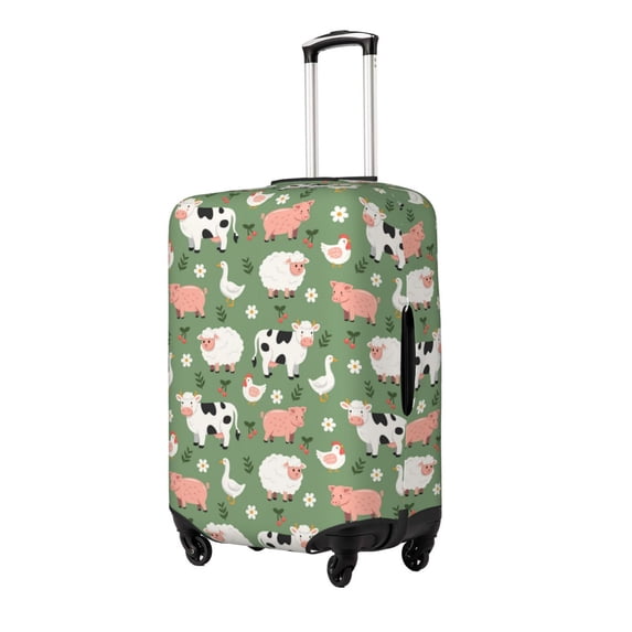 Rateoe funny cute farm animals Printed Luggage Cover, Suitcase Protector Fits 18-32 Inch Luggage-Medium