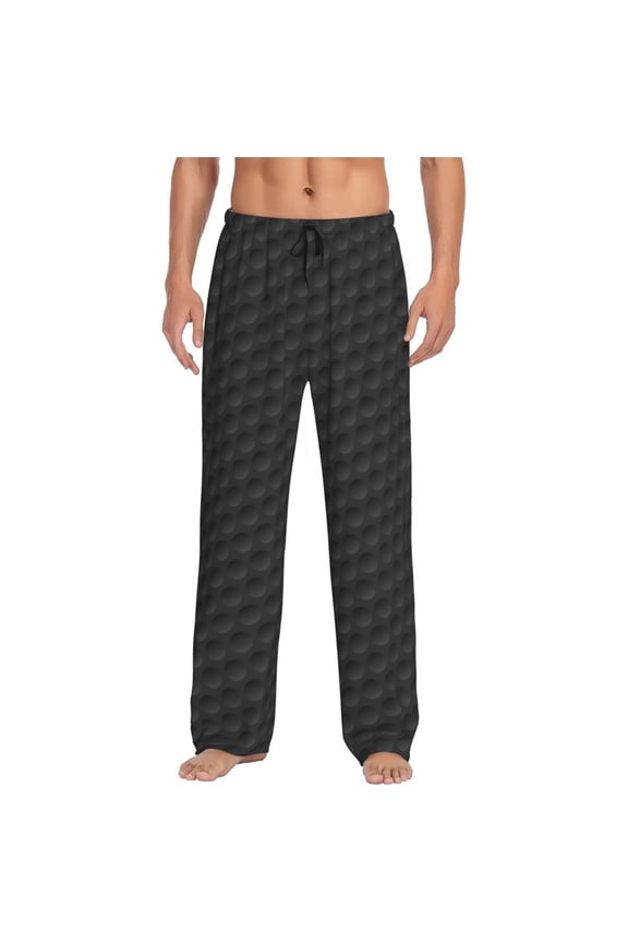 golf balls Pattern Men’s Ultra-Soft Comfy Pajama Lounge Pants Sleepwear,Comfortable Lounge Wear,lightweight Pajamas, Casual Home Wear-X-Large