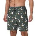 thumbnail image 1 of Rateoe goose of sunflower Pattern Men’s Swim Shorts with Compression Liner – Double-Layered Quick-Dry Swimwear, Comfortable & Stretchy Beach Shorts-3X-Large, 1 of 6